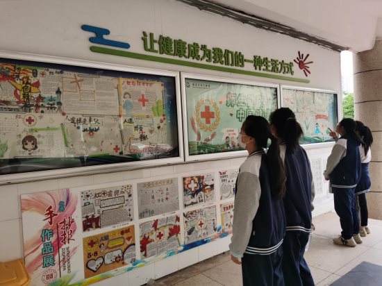 南京市上元中学红十字会开展世界红十字日宣传教育活动2