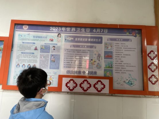 南京市上元中学红十字会开展世界卫生日宣传教育活动